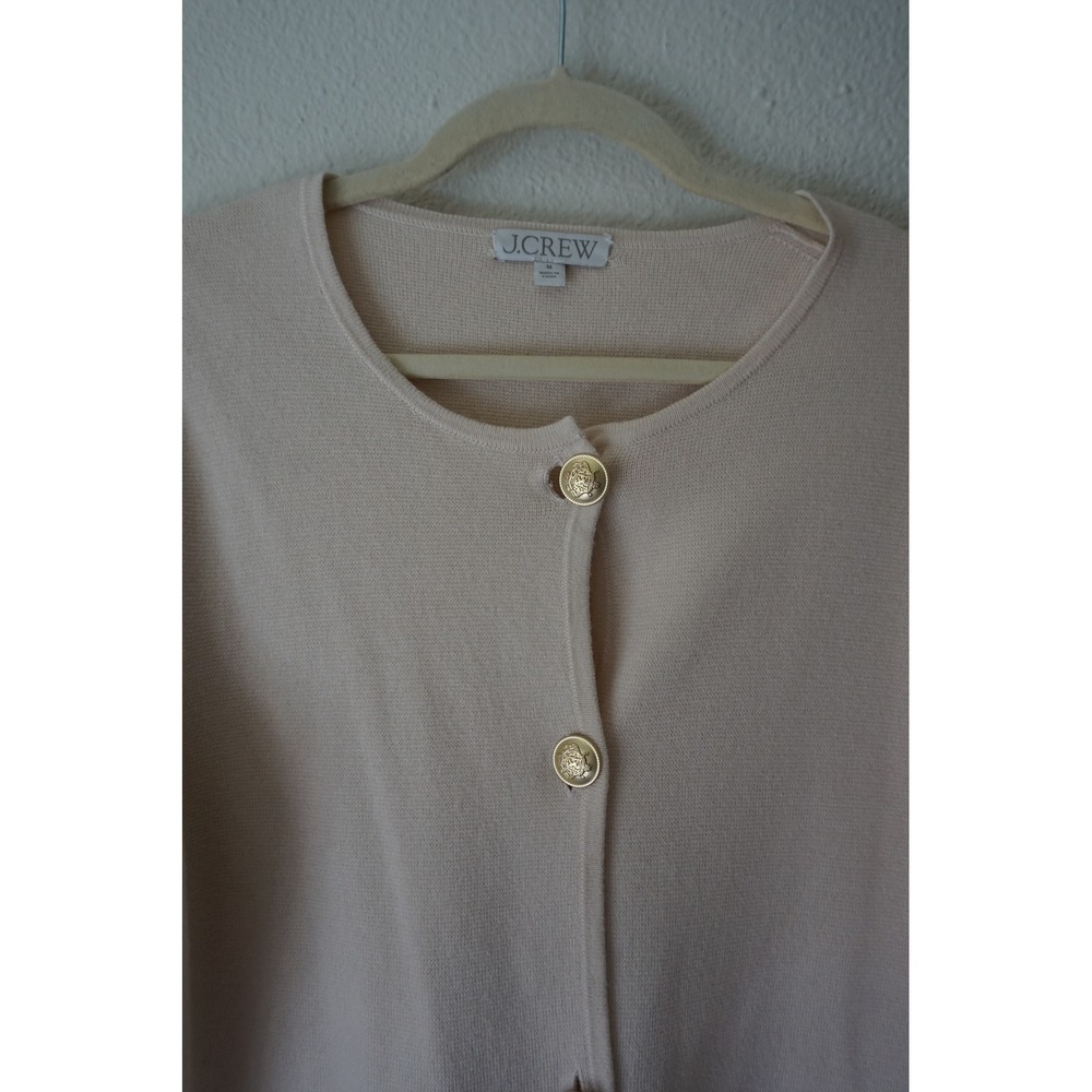 J.Crew Giselle Sweater Blazer Lady Jacket Old Money‎ Neutral Cream Beige M - Picture 3 of 7